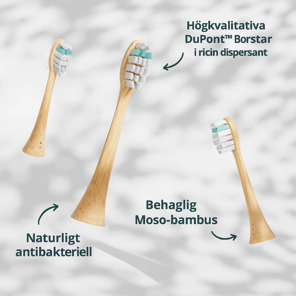 Hållbar eltandborste med ljudteknik