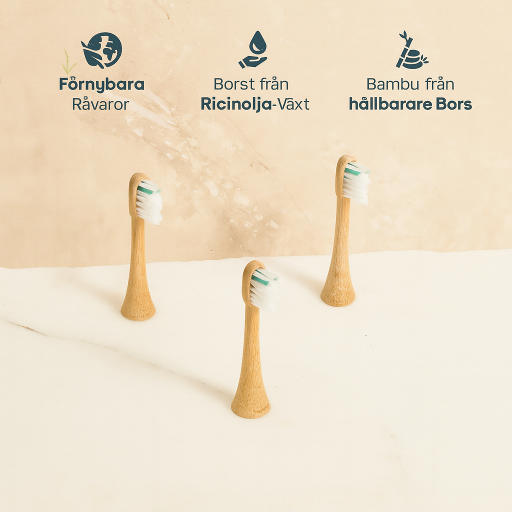 Bambu borsthuvud medium